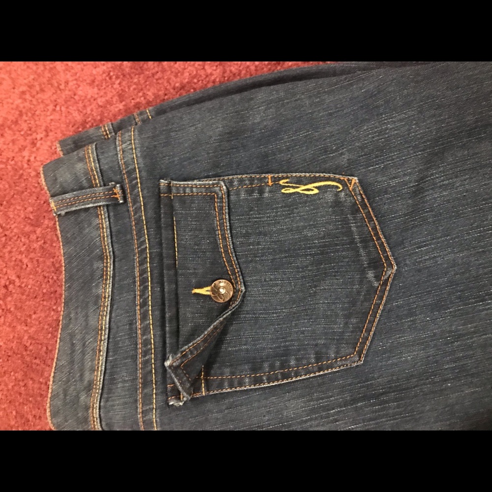 Style & co. Bootcut Jeans, dark navy, 16 petite